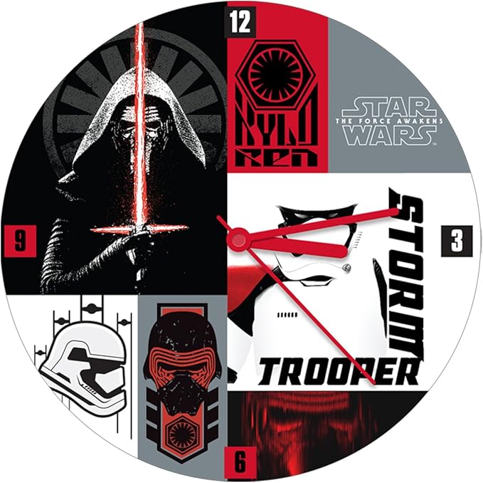 Star Wars the Force Awakens 13.5 Inch Wall Clock 55035