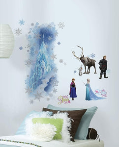 RoomMates QVC0001TB Frozen Characters Ice Palace Wall Decals