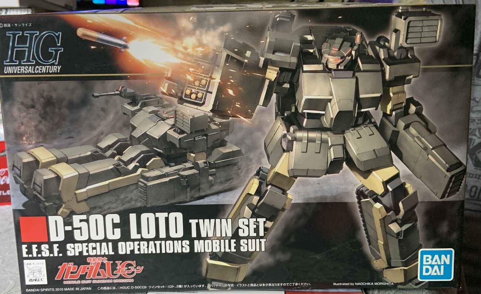 ASSEMBLED Gundam Unicorn HGUC #106 D-50C Loto Twin Set