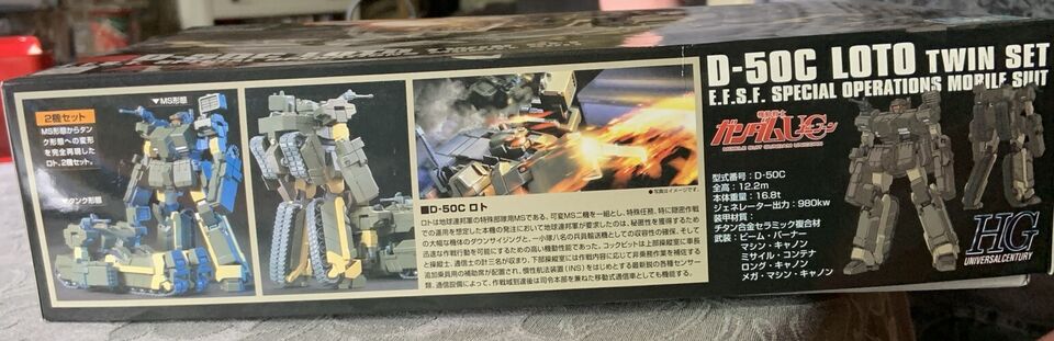 ASSEMBLED Gundam Unicorn HGUC #106 D-50C Loto Twin Set