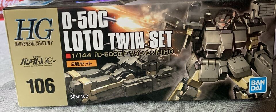 ASSEMBLED Gundam Unicorn HGUC #106 D-50C Loto Twin Set