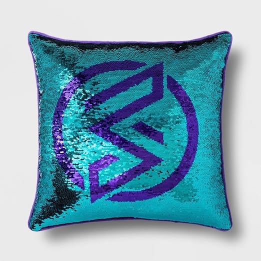 Marvel Rising Secret Warriors Reversible Sequin Decorative Pillow - Kids Bedding, Measures 16 inch x 16 inch - (Official Marvel Product)