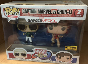 Funko Vinyl Figures captain Marvel vs Chun Li