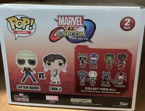 Funko Vinyl Figures captain Marvel vs Chun Li