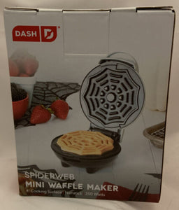 Dash Spiderweb Mini Waffle Maker 4" Non-stick Cooking Surface (K2)