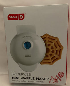 Dash Spiderweb Mini Waffle Maker 4" Non-stick Cooking Surface (K2)